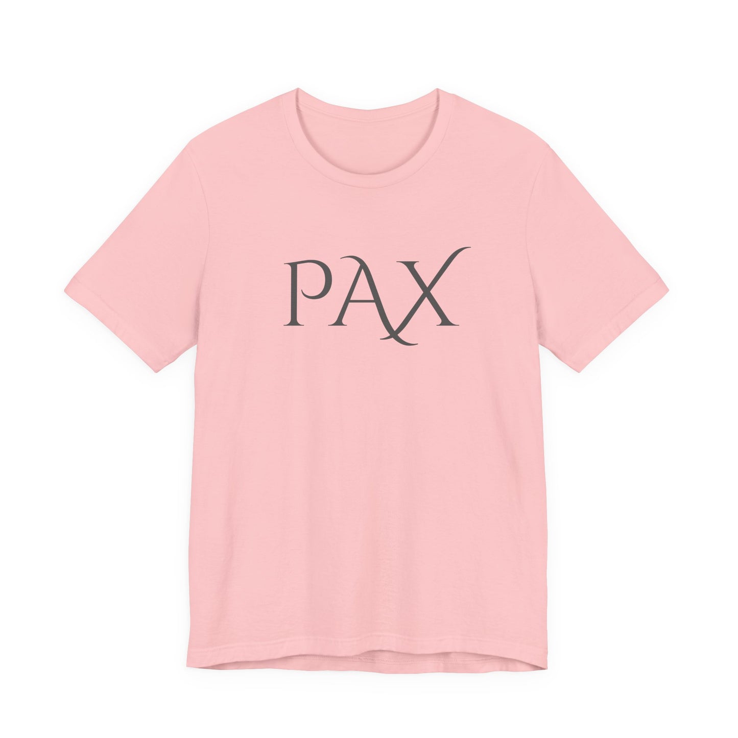PAX Minimalist Graphic Tee — Classic Latin 'PAX' Peace Shirt