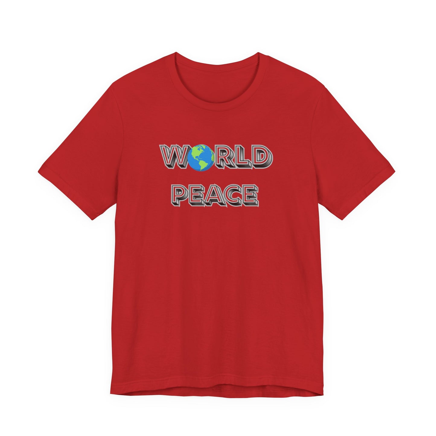 World Peace T-Shirt – Earth Graphic Text Tee