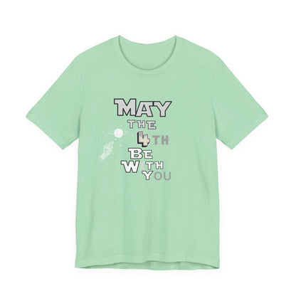 Star Wars May the 4th Be with You Tee, Unisex Graphic T-Shirt, Geeky Gift, Casual Wear, Star Wars Day Apparel, Movie Fan Shirt