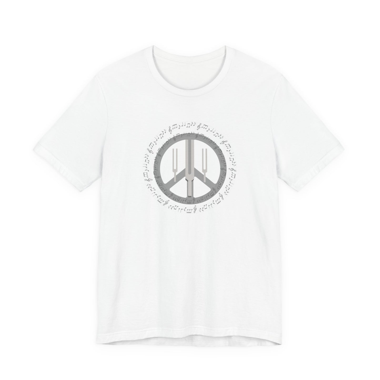 Peace Symbol T‑Shirt — Vintage Gray Peace Sign Graphic Tee
