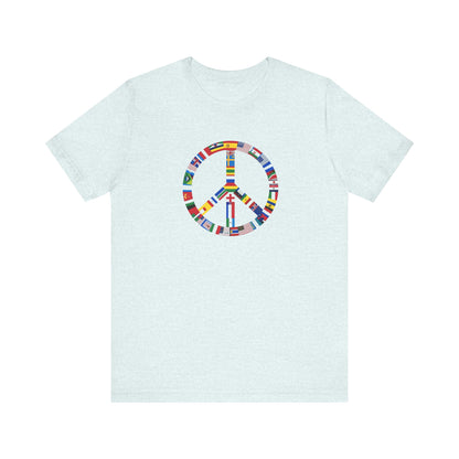 Peace Flags Unisex Short Sleeve Tee