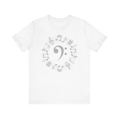 Music Note Unisex Jersey Tee, Musical Gift, Music Lover Shirt, Perfect for Concerts, Music Festivals, Unique Music Tee, Birthday Gift