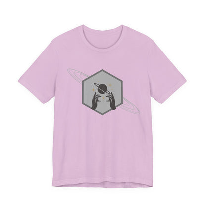 Saturn hexagram unisex tee shirt
