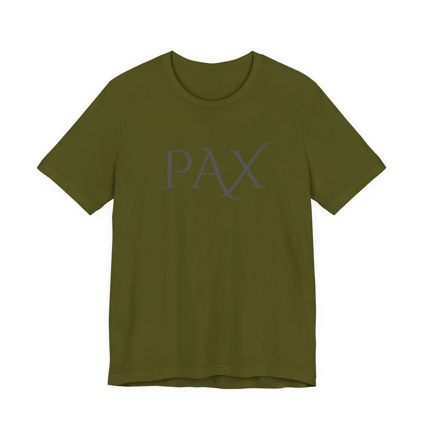 PAX Minimalist Graphic Tee — Classic Latin 'PAX' Peace Shirt