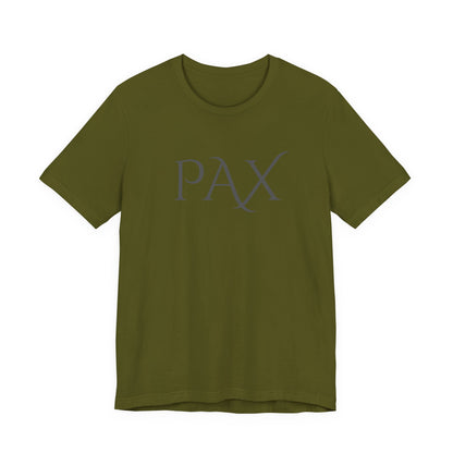 PAX Minimalist Graphic Tee — Classic Latin 'PAX' Peace Shirt