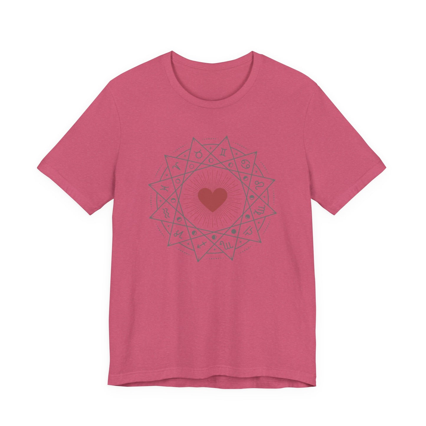 Heart Mandala Unisex Jersey Tee,
