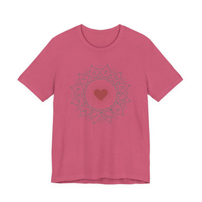 Heart Mandala Unisex Jersey Tee,