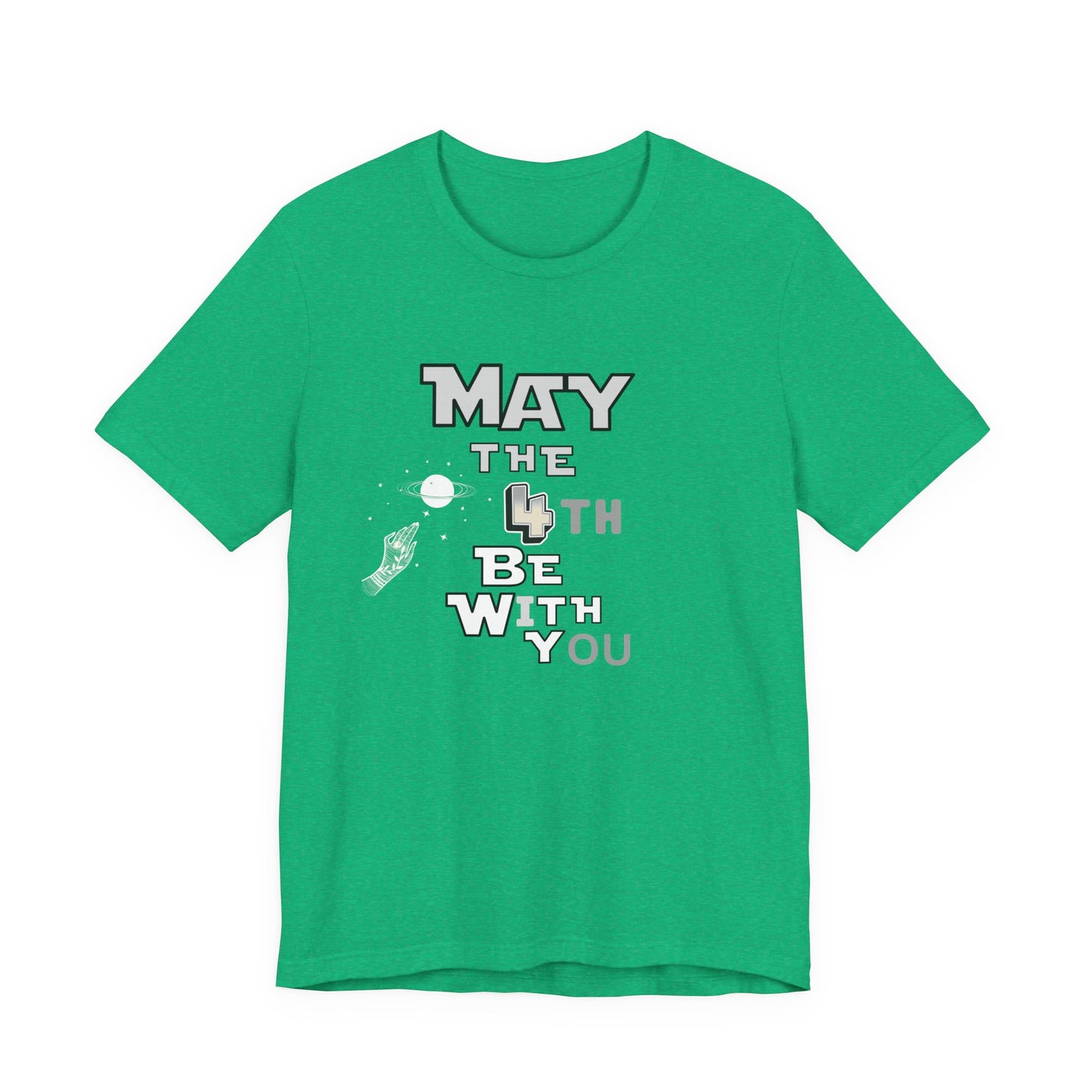 Star Wars May the 4th Be with You Tee, Unisex Graphic T-Shirt, Geeky Gift, Casual Wear, Star Wars Day Apparel, Movie Fan Shirt