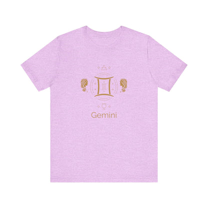 Gemini Zodiac Short Sleeve Tee shirt
