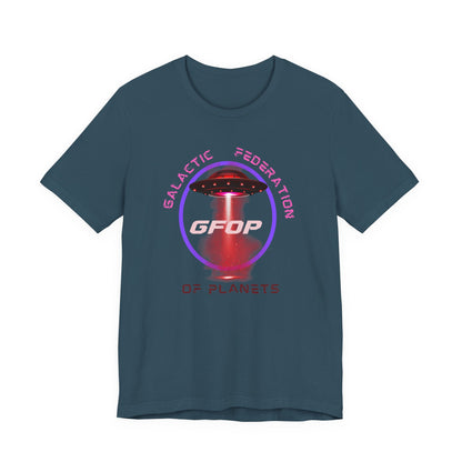Galactic Federation Unisex Tee, Space-Themed Shirt, Sci-Fi Apparel, Gift for Space Lovers, Casual Graphic Tee, Summer Fashion