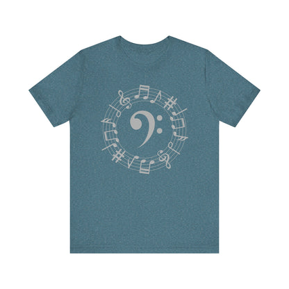 Music Note Unisex Jersey Tee, Musical Gift, Music Lover Shirt, Perfect for Concerts, Music Festivals, Unique Music Tee, Birthday Gift