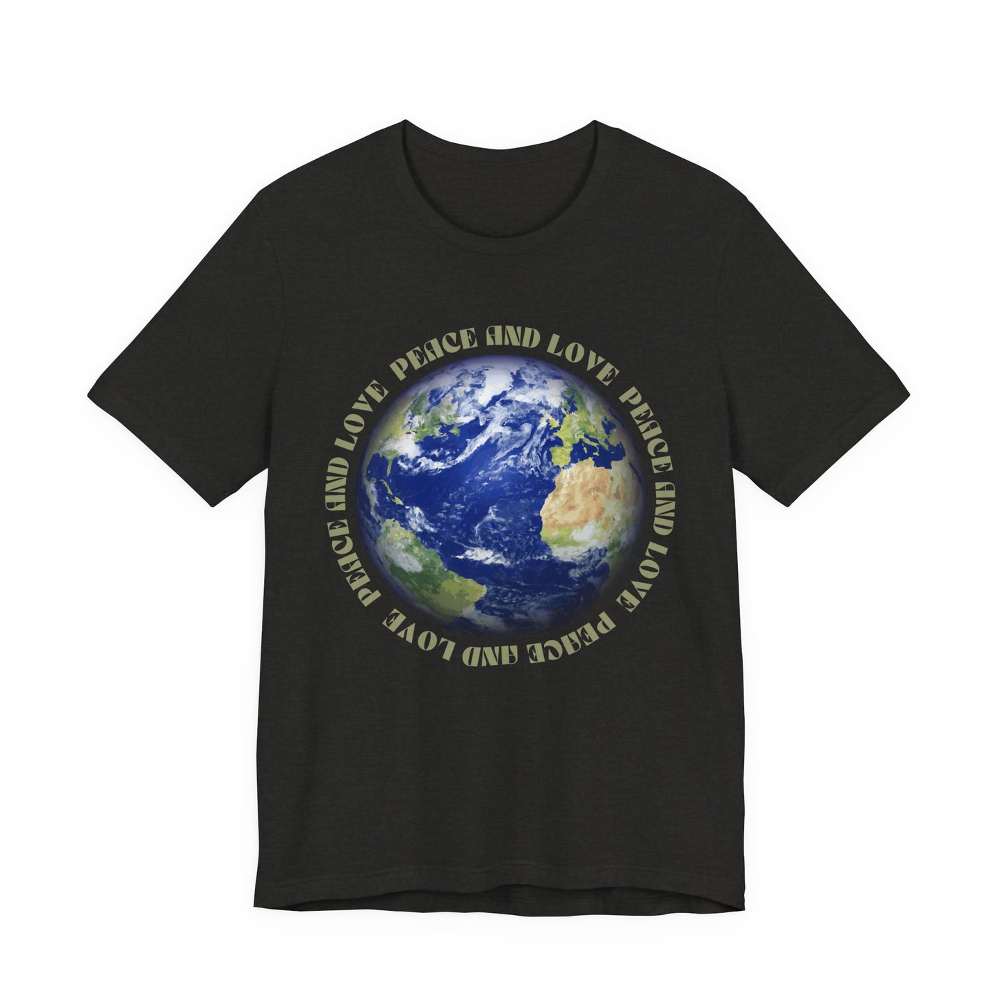 Earth Peace & Love Tee — Globe Graphic T-Shirt
