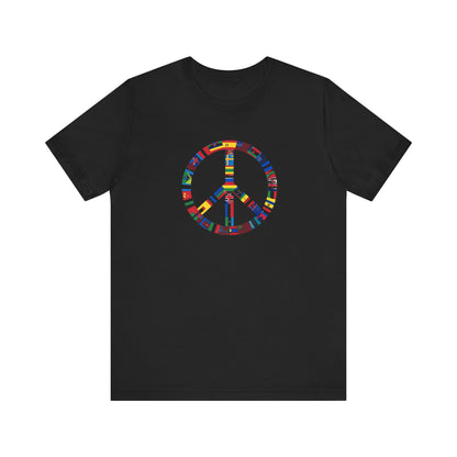 Peace Flags Unisex Short Sleeve Tee