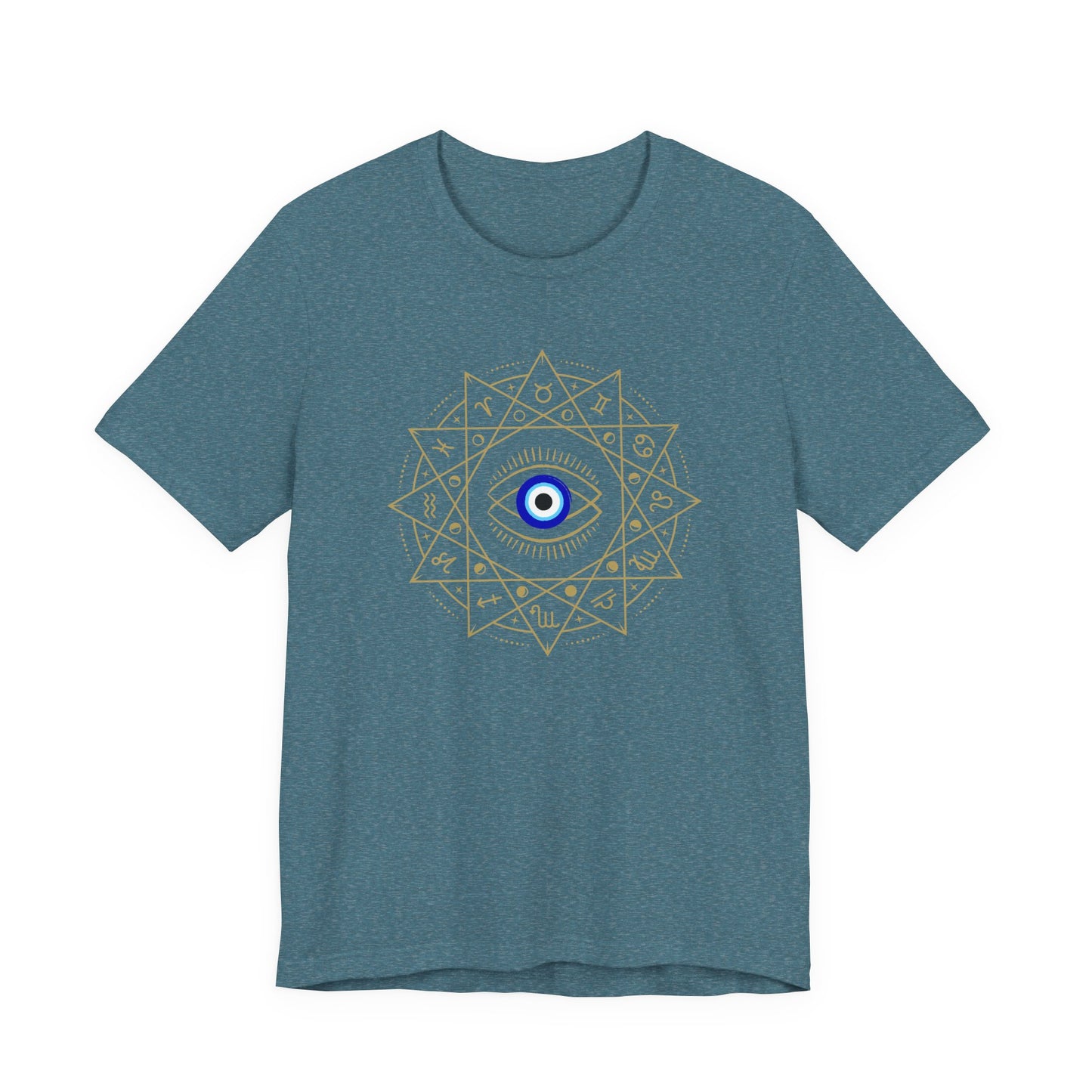Evil Eye Mandala T-Shirt — Protective Blue Nazar Tee
