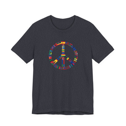 Peace Flags Unisex Short Sleeve Tee