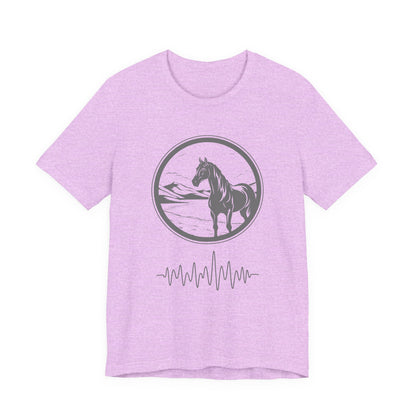 Pony frequency unisex tee shirt
