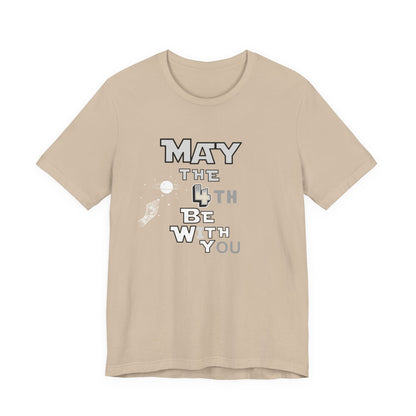 Star Wars May the 4th Be with You Tee, Unisex Graphic T-Shirt, Geeky Gift, Casual Wear, Star Wars Day Apparel, Movie Fan Shirt
