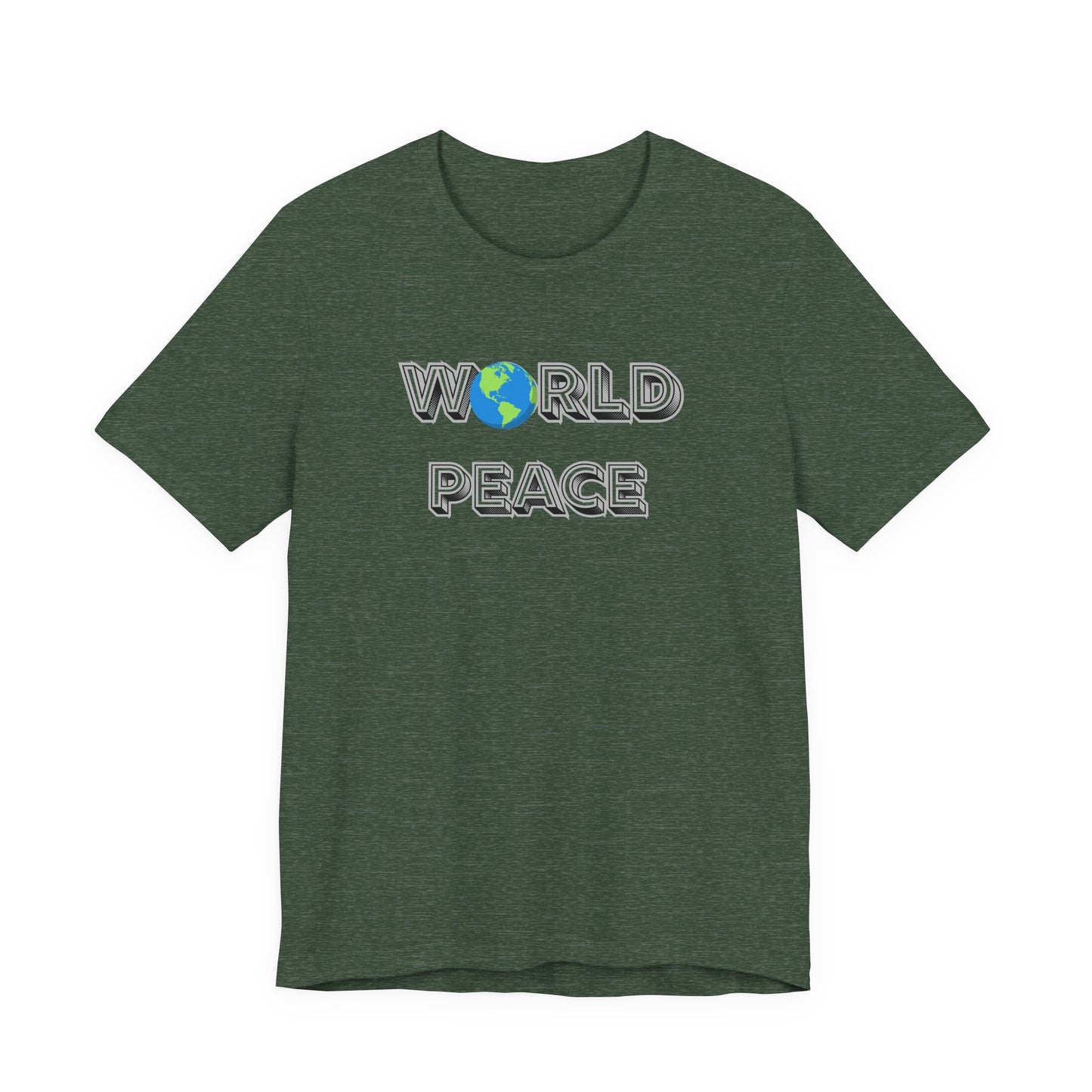 World Peace T-Shirt – Earth Graphic Text Tee