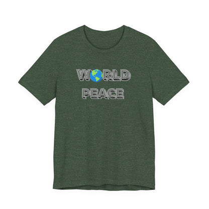 World Peace T-Shirt – Earth Graphic Text Tee