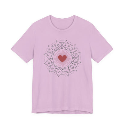 Heart Mandala Unisex Jersey Tee,