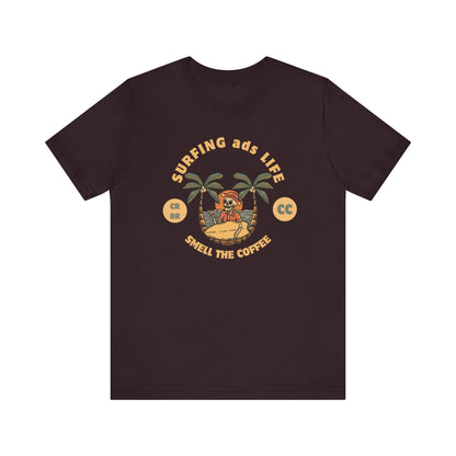Surfing Life Short Sleeve Tee - Perfect Beachwear, Casual Outing Top, Summer Vibe Shirt, Gift for Surf Lovers, Comfy Everyday Wear