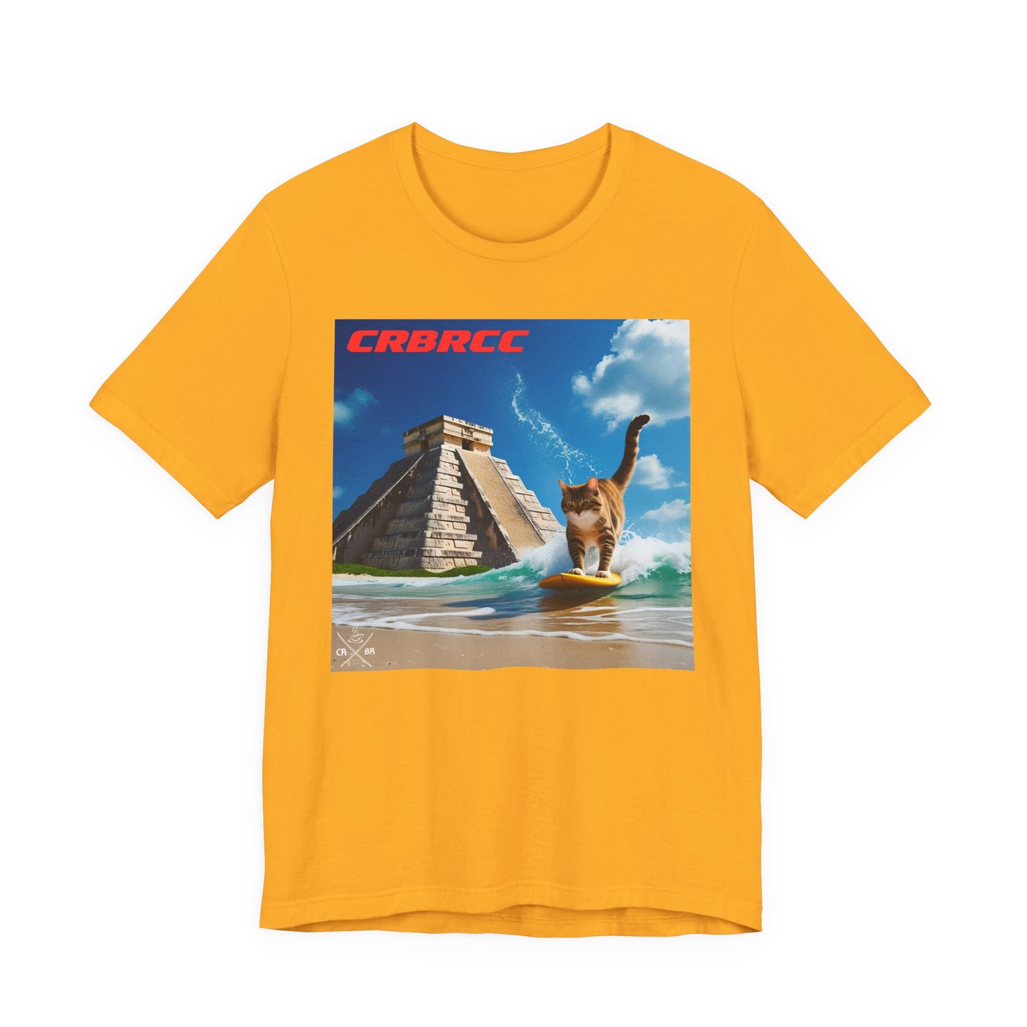 Surfer Cat Tee, Funny Cat Shirt, Summer Vibes T-Shirt, Beach Lover Gift, Cute Pet Apparel