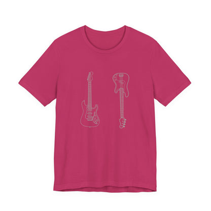 Guitar Lover's Unisex Tee, Music Gift, Rock Band Shirt, Festival Wear, Vintage Style Graphic Tee, Casual Concert Top