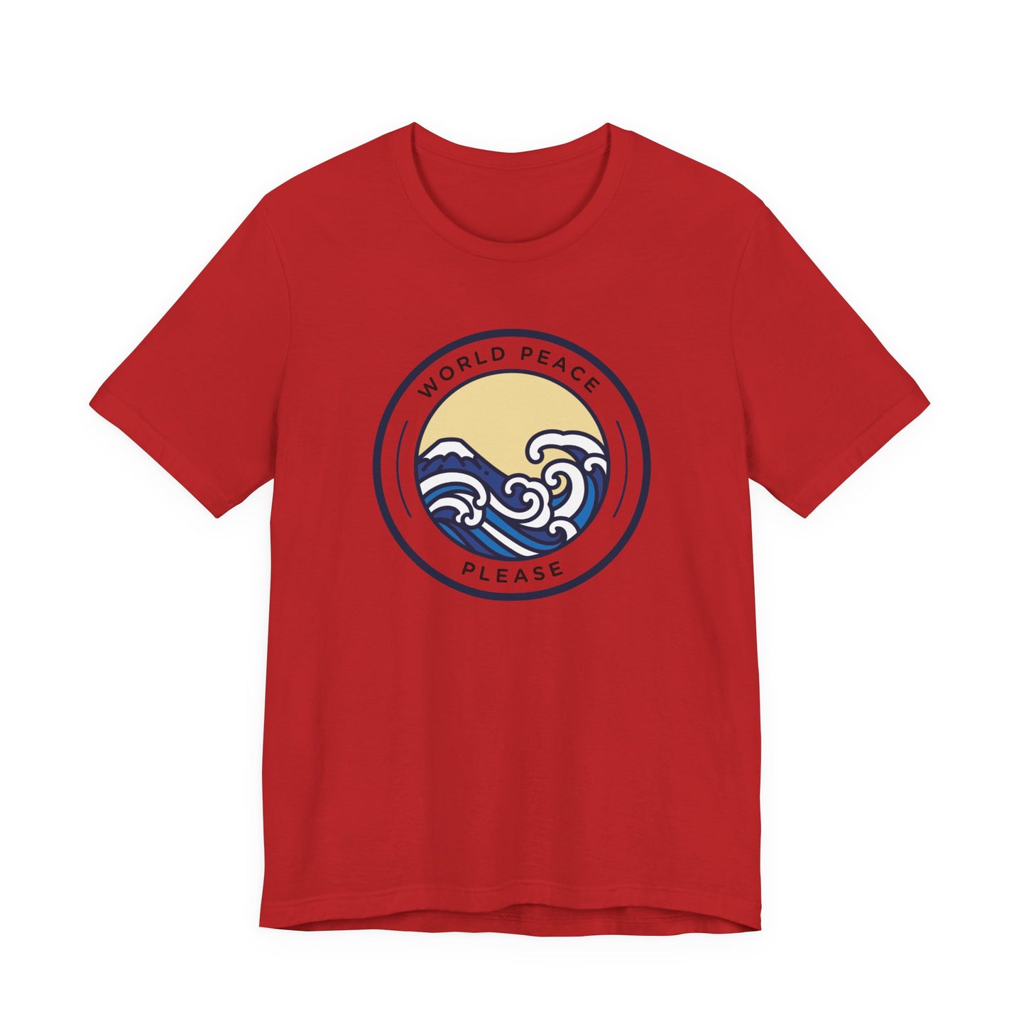 World Peace Please Tee — Vintage Wave Graphic T-Shirt
