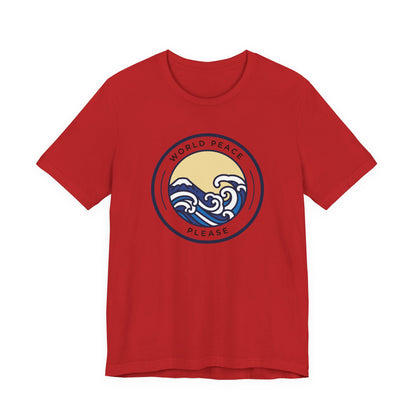 World Peace Please Tee — Vintage Wave Graphic T-Shirt