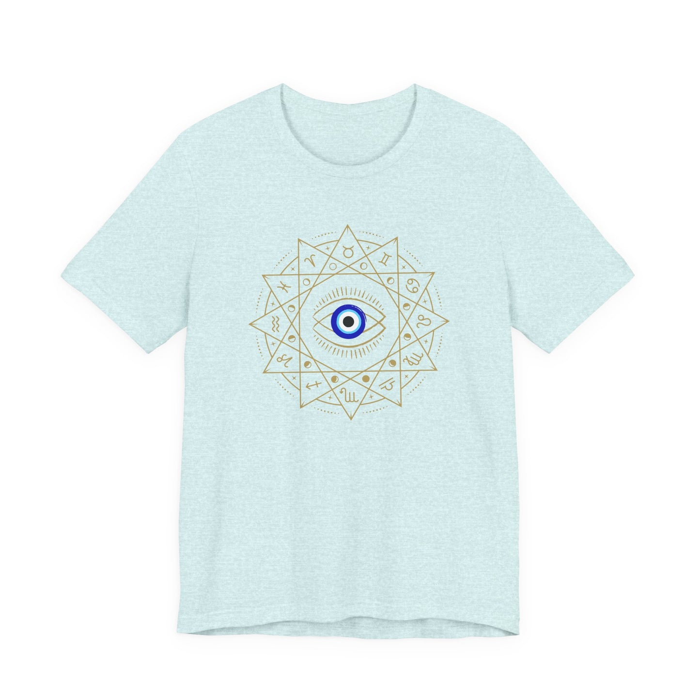 Evil Eye Mandala T-Shirt — Protective Blue Nazar Tee