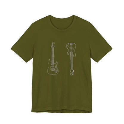 Guitar Lover's Unisex Tee, Music Gift, Rock Band Shirt, Festival Wear, Vintage Style Graphic Tee, Casual Concert Top
