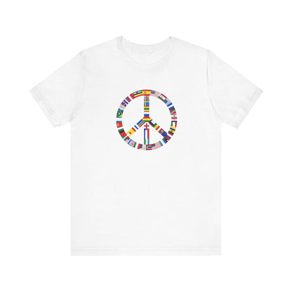 Peace Flags Unisex Short Sleeve Tee