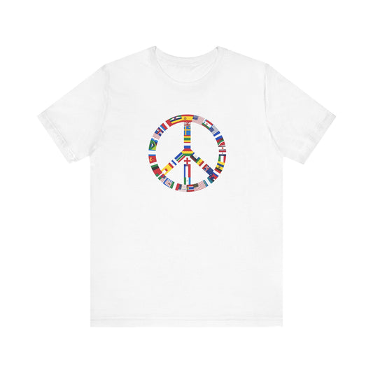 Peace Flags Unisex Short Sleeve Tee