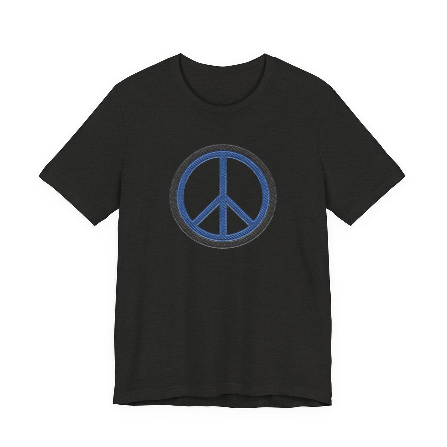 Peace Symbol T-Shirt — Blue Peace Sign Graphic Tee