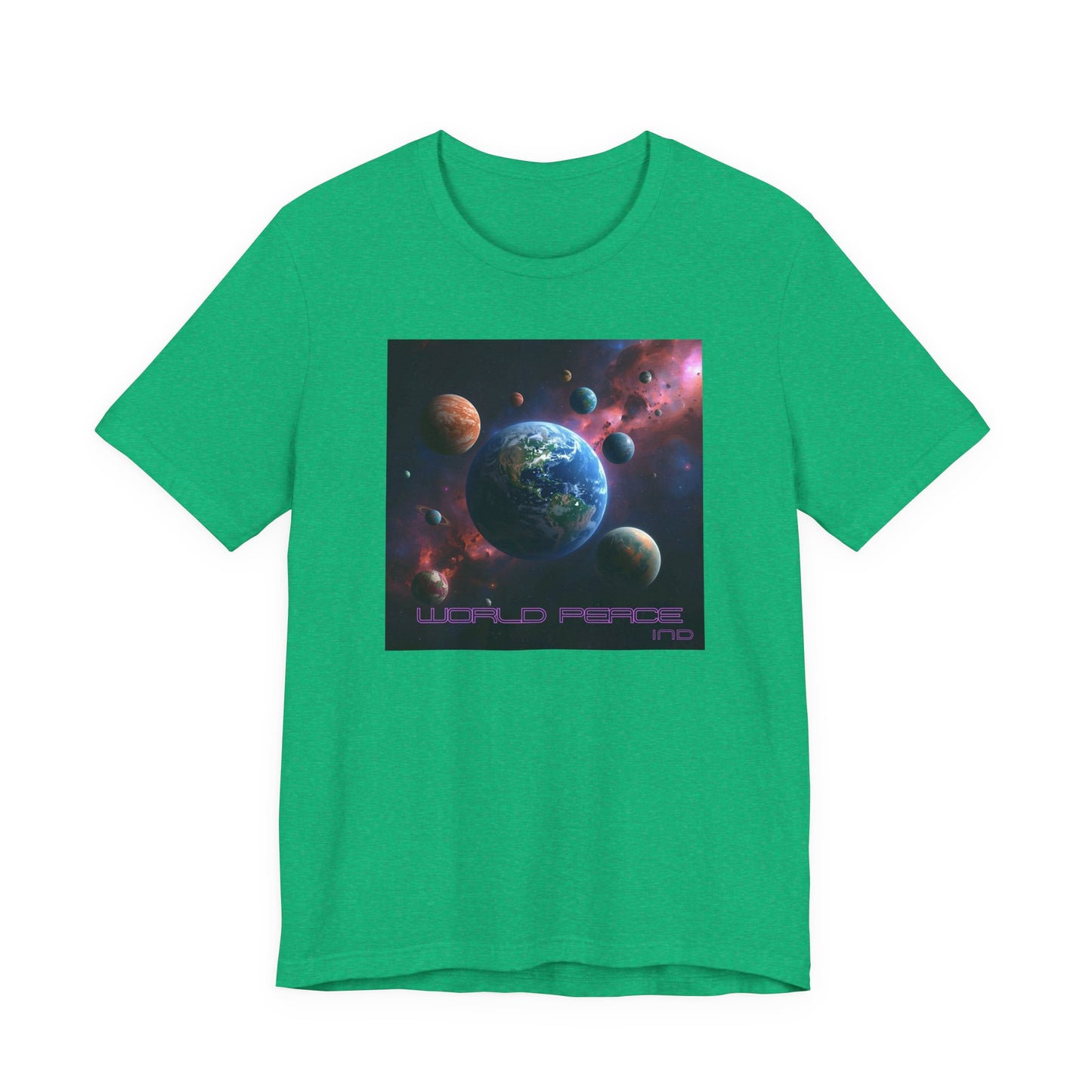 Galactic Peace Unisex Tee - Cosmic Universe Graphic T-Shirt