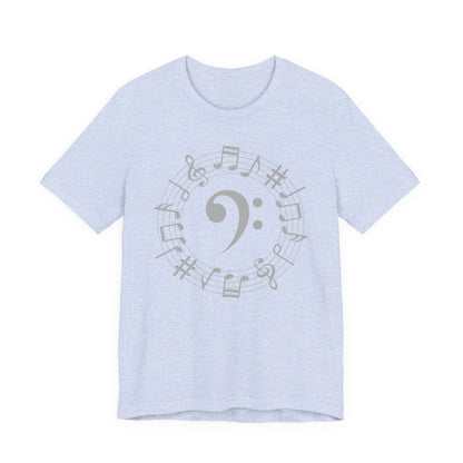 Music Note Unisex Jersey Tee, Musical Gift, Music Lover Shirt, Perfect for Concerts, Music Festivals, Unique Music Tee, Birthday Gift