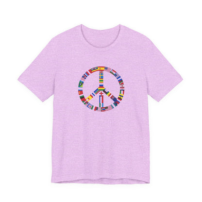 Peace Flags Unisex Short Sleeve Tee