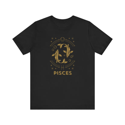Pisces Zodiac Unisex Graphic Tee shirt