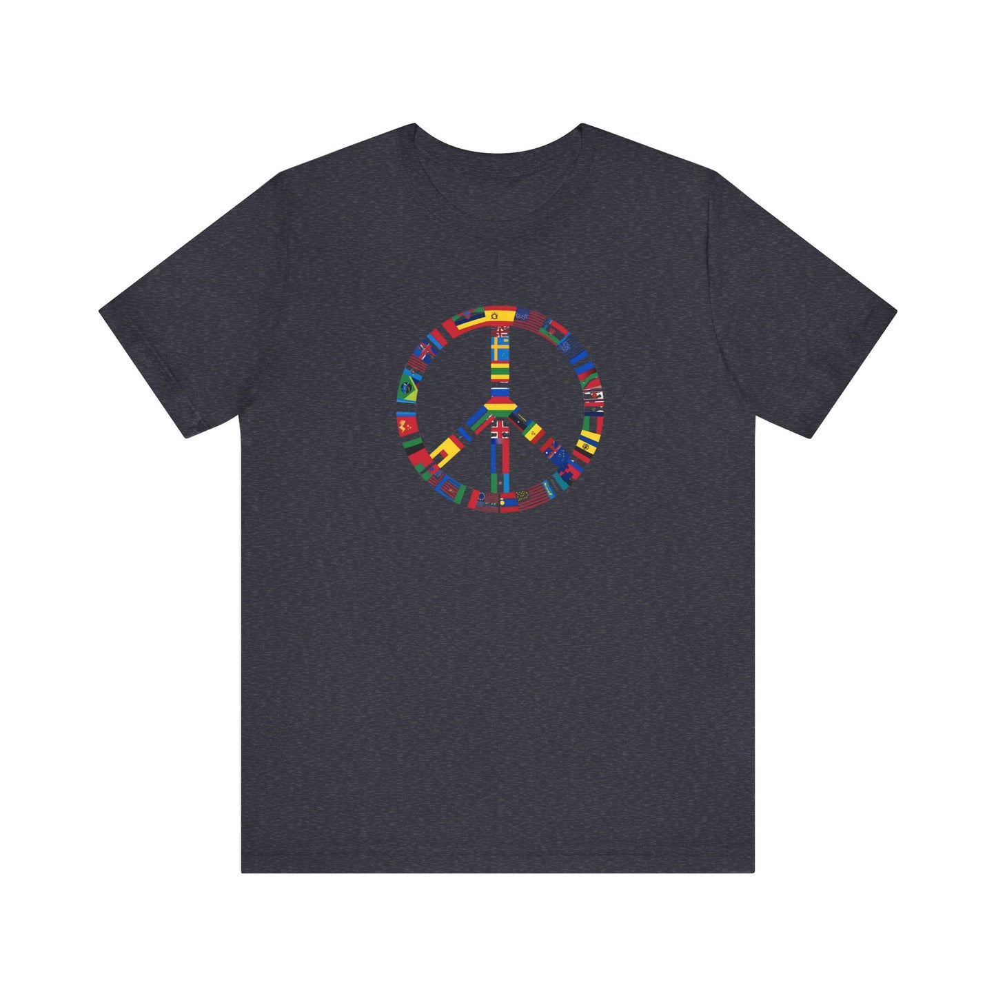 Peace Flags Unisex Short Sleeve Tee