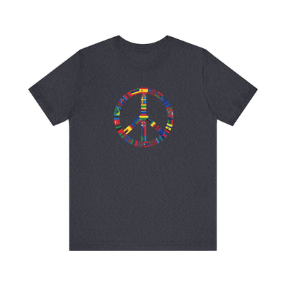 Peace Flags Unisex Short Sleeve Tee
