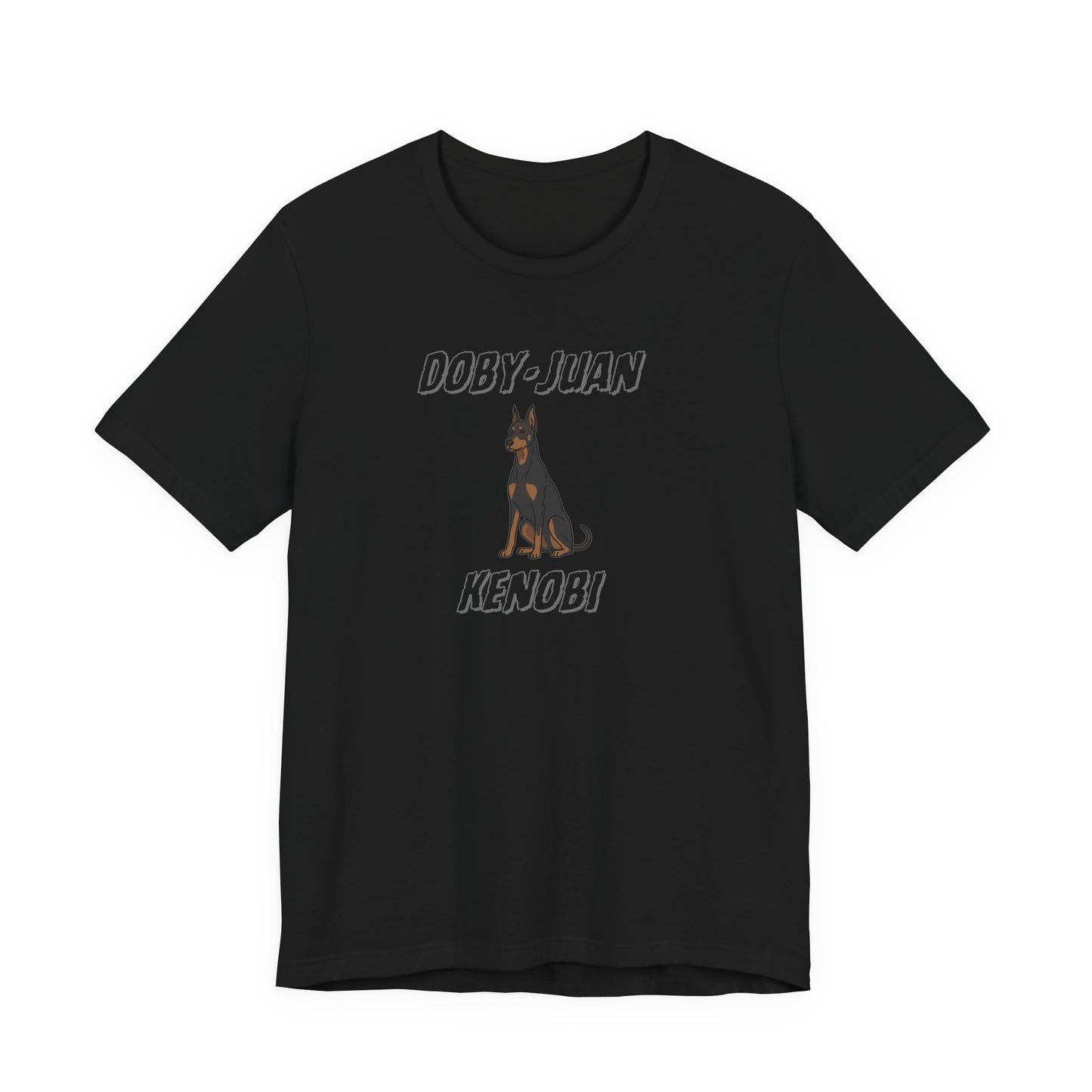Doberman “Doby-Juan Kenobi” Graphic Tee – Funny Dog Star Wars Mashup