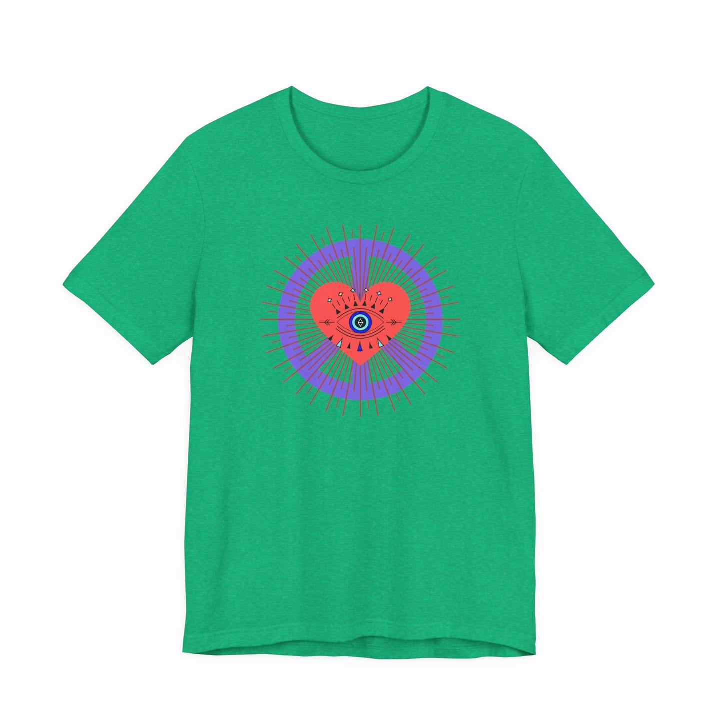 Heart Peace T-Shirt — Retro Love Eye Graphic Tee