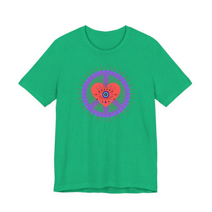 Heart Peace T-Shirt — Retro Love Eye Graphic Tee