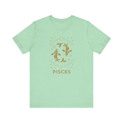 Pisces Zodiac Unisex Graphic Tee shirt