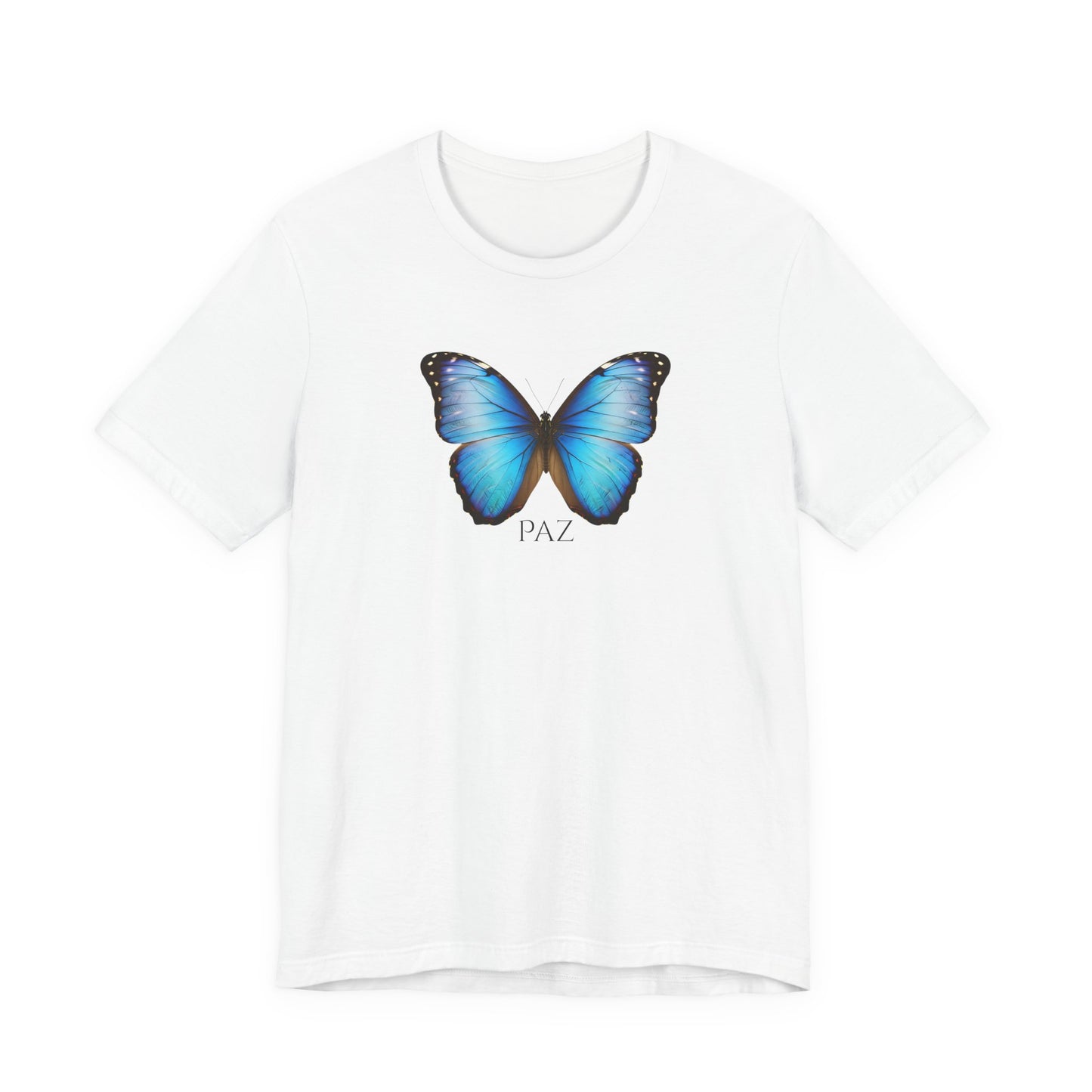 Blue Butterfly Tee — 'TAZ' Graphic Short Sleeve T-Shirt