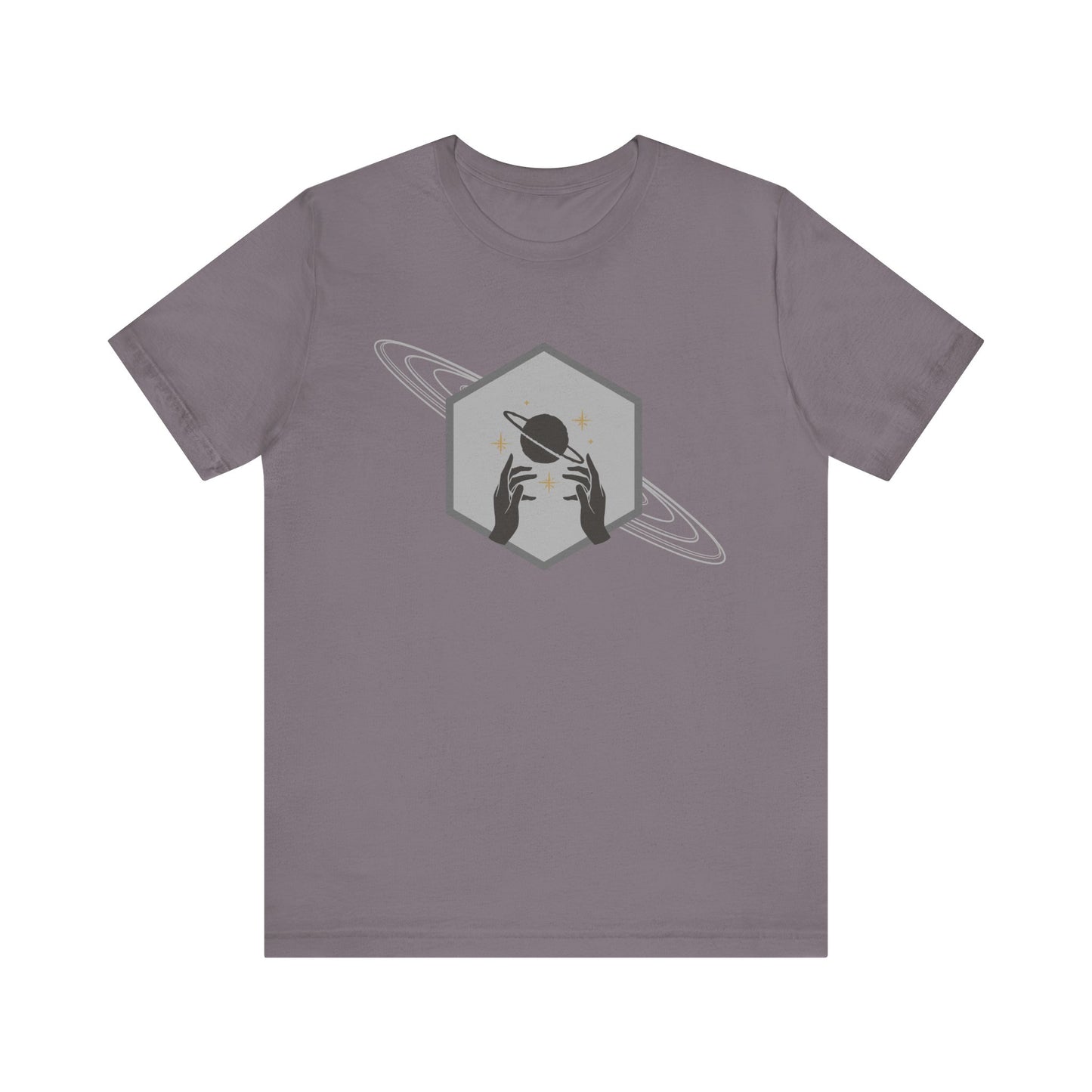 Saturn hexagram unisex tee shirt