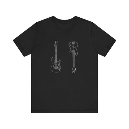 Guitar Lover's Unisex Tee, Music Gift, Rock Band Shirt, Festival Wear, Vintage Style Graphic Tee, Casual Concert Top