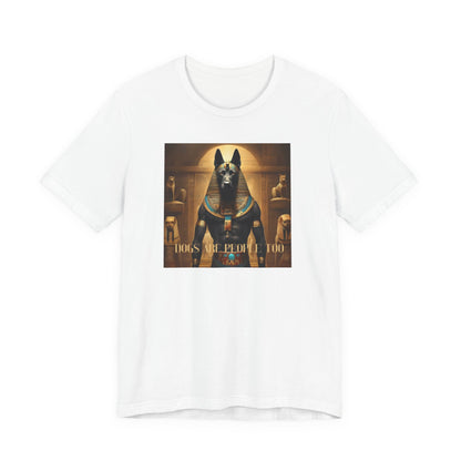 Anubis Graphic Tee — Egyptian God 'Dogs Are Pleasing Too' Vintage Art T-Shirt