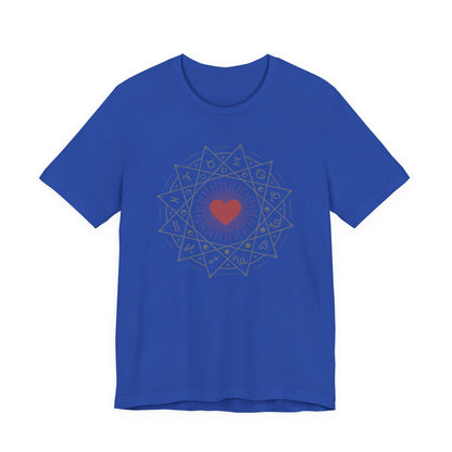Heart Mandala Unisex Jersey Tee,