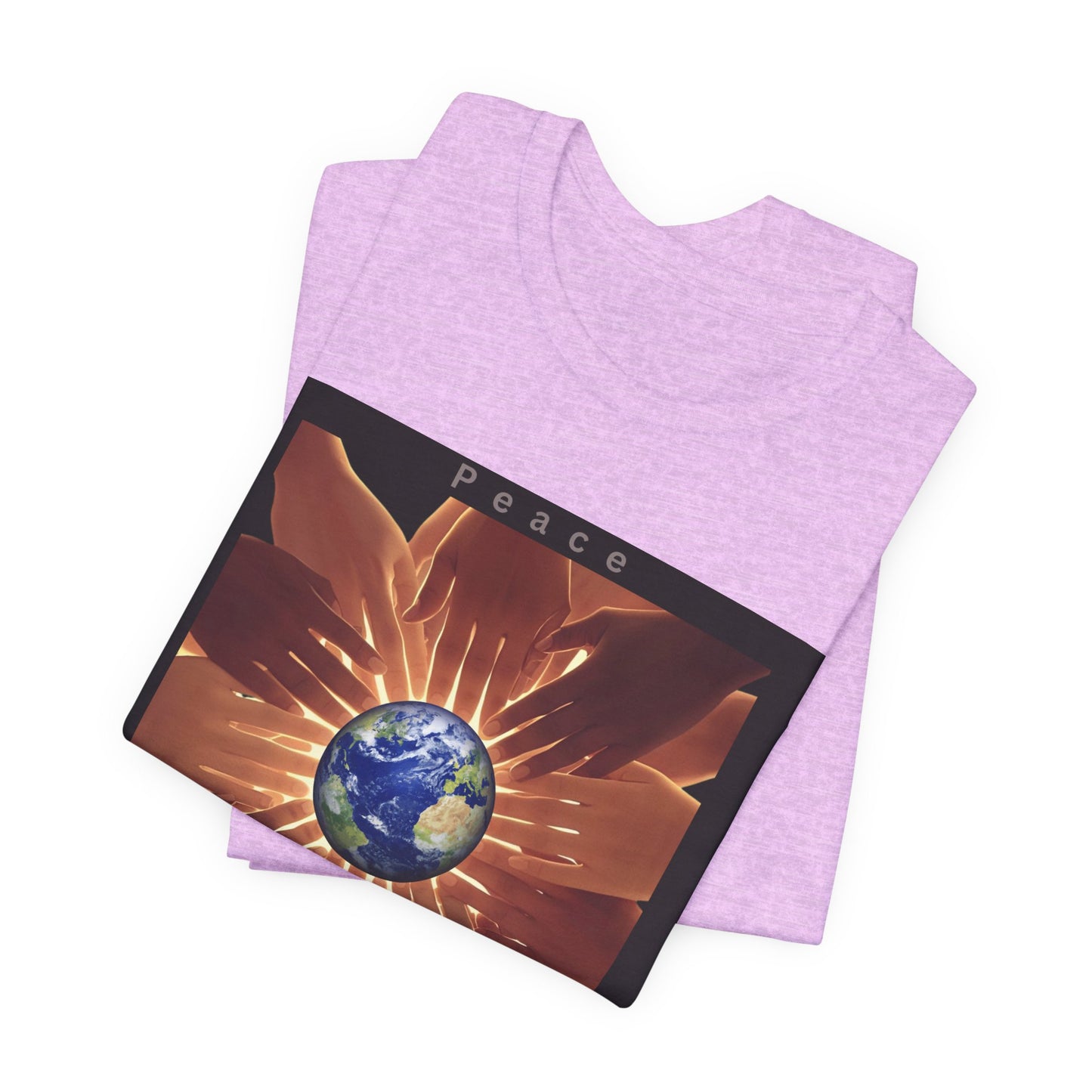 Peace Please T‑Shirt — Earth and Helping Hands Graphic Tee